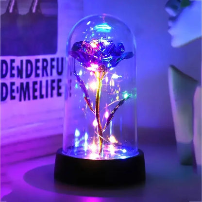 Glass Rose Night Light